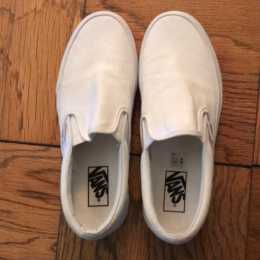 VANS slip ons : Color : White : Size 9